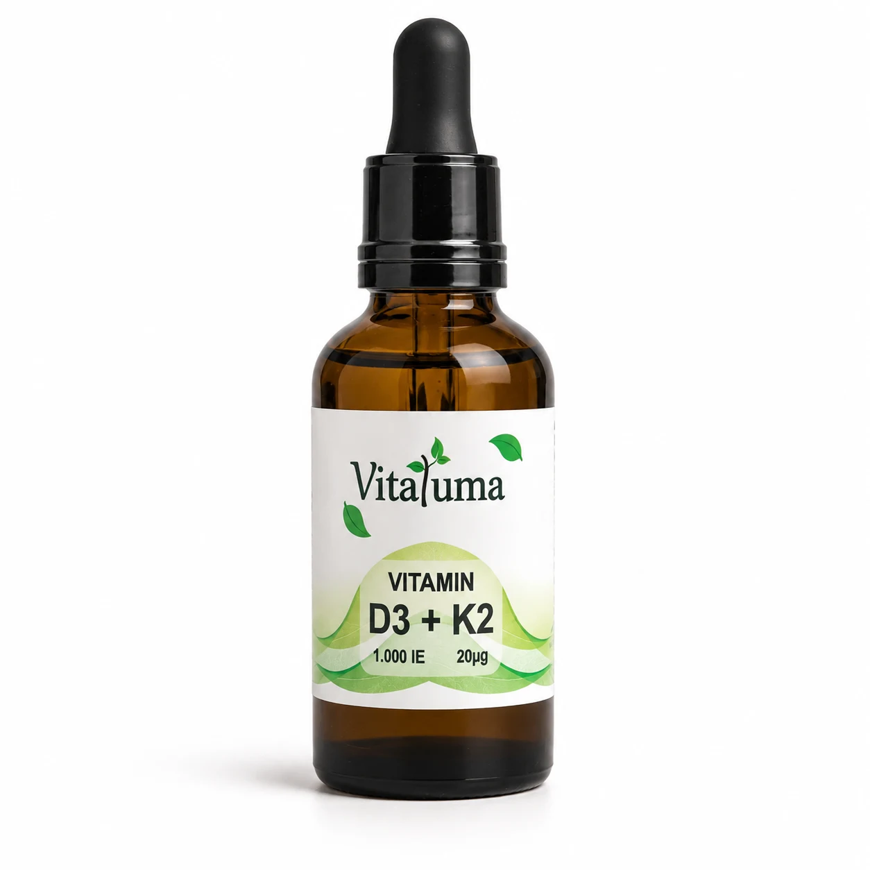 Vitaluma® Vitamin D3 + K2 Tropfen Tropfflasche